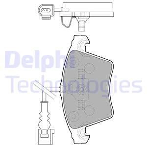 VOLKSWAGEN TRANSPORTER CARAVELLE T4 T5 ÖN FREN BALATASI DELPHI LP 1913 1.9 TDI 2.5 TDI AXA AXB AXC AXD BRS 2003 SONRASI 7H0698151