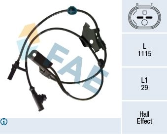 TOYOTA COROLLA AVENSİS AURİS VERSO 2007 SONRASI SOL ÖN ABS SENSÖRÜ FAE 78390 8954302060 8954302061 8954302120
